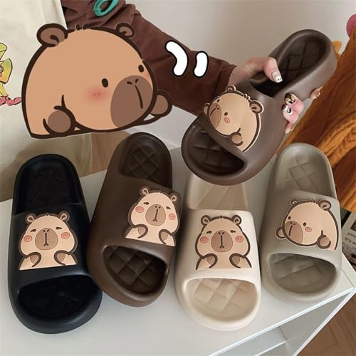 Capybara Slippers, Summer Cute Cartoon Animal Travel Sandals, Super Soft Slip On Thick Shoes2