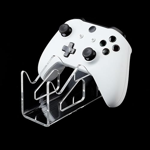 Miniatura 7 de AHANDMAKER Soporte universal para controlador de juego doble, acrílico transparente, soporte de escritorio Gamepad para controladores de juegos
