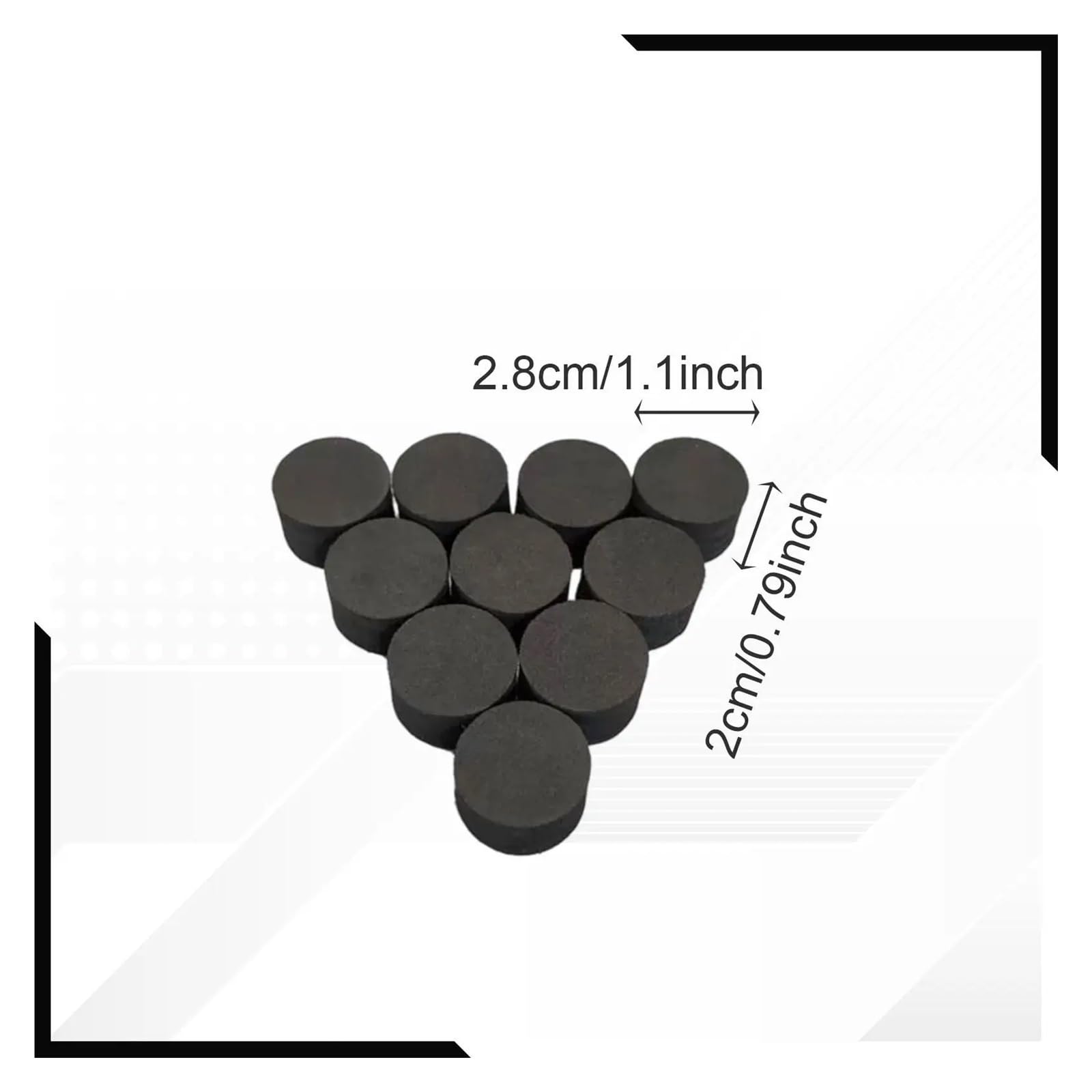 10 Stück Eponge Trigger Tambour Coussinet Adhésif