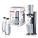 Produktbild SodaStream Wassersprudler Crystal Megapack (mit 1 x CO2-Zylinder 60L und 3 x 0,6L Glaskaraffen), Titan-silber