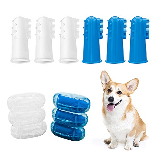 6 unidades Cepillo de Dientes para perro y gato, Cepillos Perros y Gatos Mascotas, Herramienta de muda para perros.