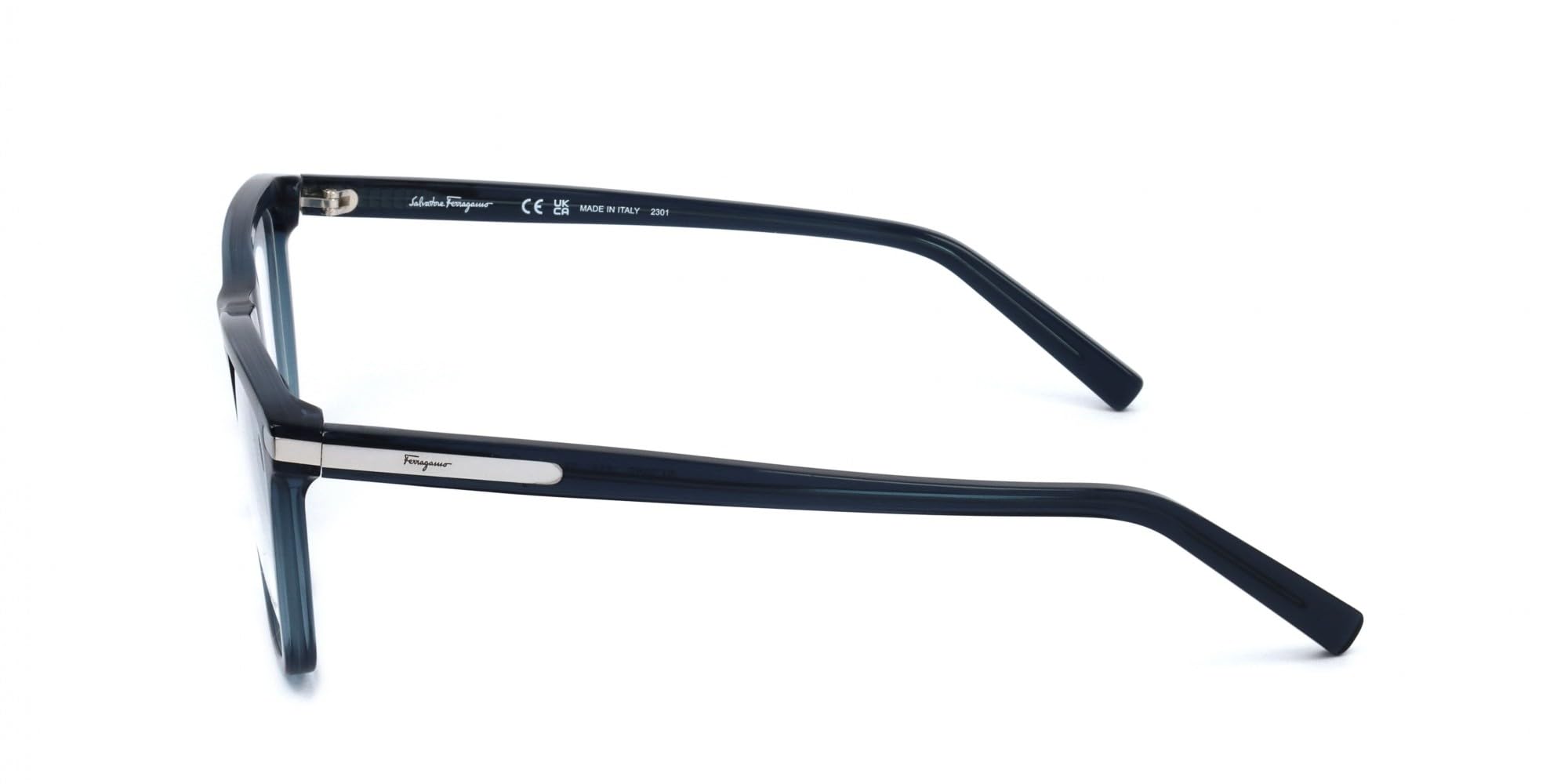 Gafas de Vista FERRAGAMO SF2959 414 CRYSTAL NAVY BLUE 55/18/145 Hombre