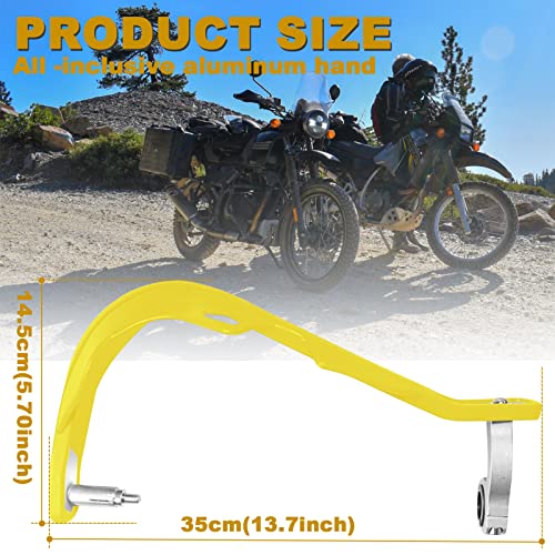 Hnaya Motorcycle Universal Handguards Dirt Bike Hand Guards For Sur Ron Atv Pit Bike Off Road Motocross Enduro Mx (Yellow) #TOP1