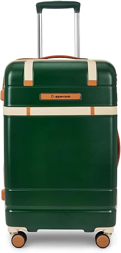 uppercase Chester Medium Size Trolley Bag for Travel | 360° 8 Wheels Hard Luggage with TSA Lock, Anti-Theft Zippers | Hard...