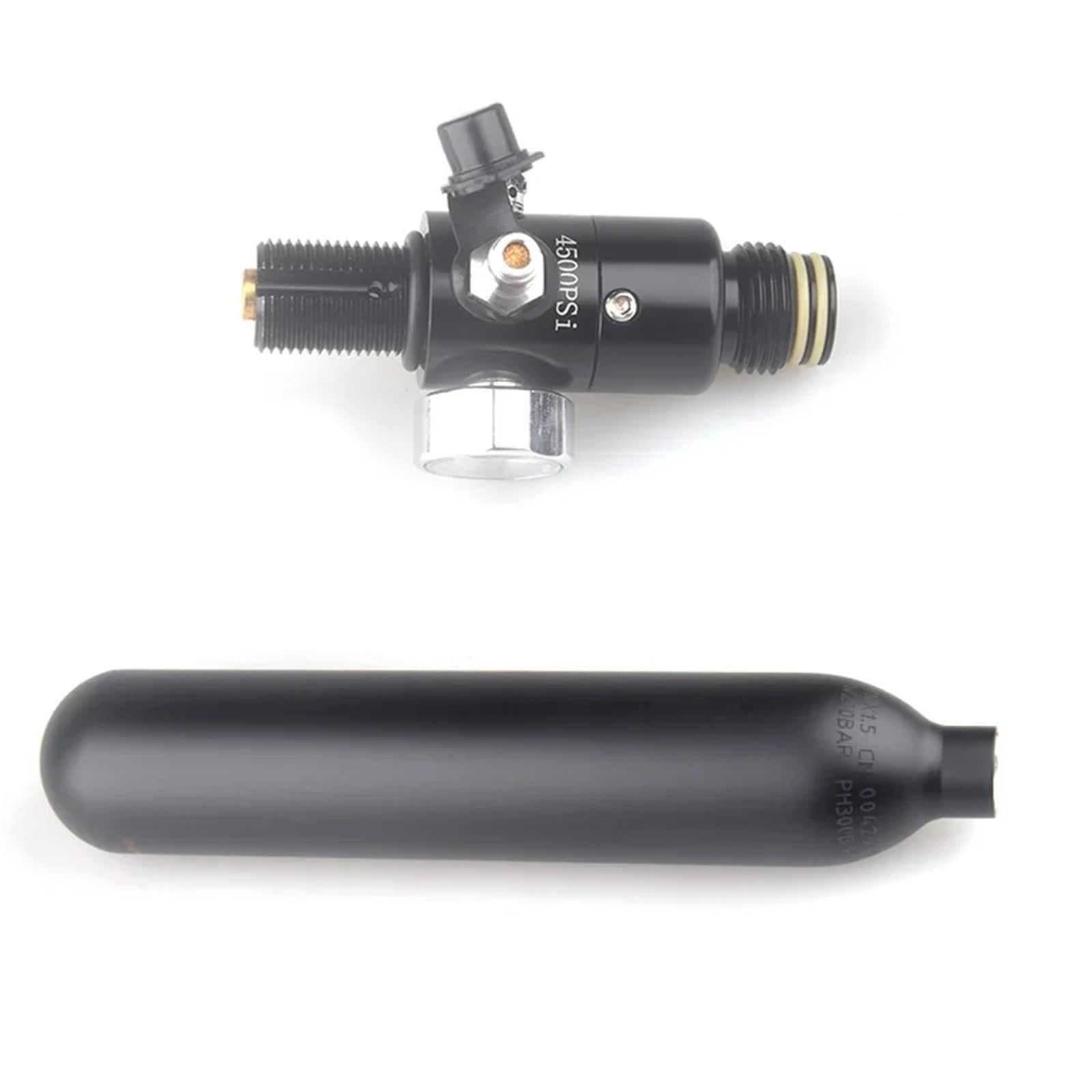 1 szt. 0,5 l 500 cm³ nurkowanie M18*1,5 wyjście butli gazowej 160-3000 PSI regulator ciśnienia stacja zbiornik powietrza nurkowanie akcesoria do butli CO2