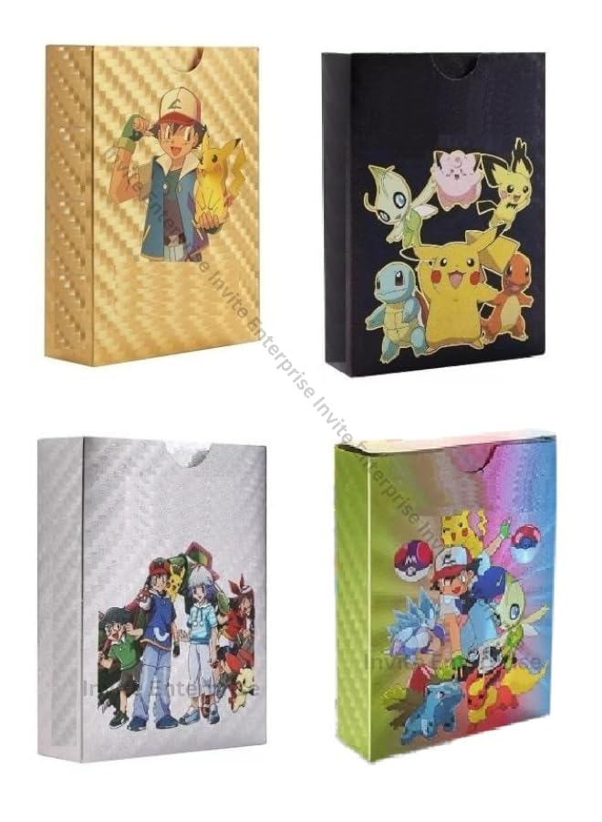 Adlon 220 Pcs Playing Cards 55 Gold, 55 Silver, 55 Black & 55 Rainbow Cards All Rare Series Set of 220 Cards TCG Deck Box - Vstar V Series EX Vmax GX Rare (Gold+Black+Silver+Rainbow) (B0CD1NXDVG) Amazon Price History, Amazon Price Tracker
