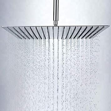 MARCOWARE Stainless Steel 10x10 inches Overhead Shower, Chrome, Polished Finish
