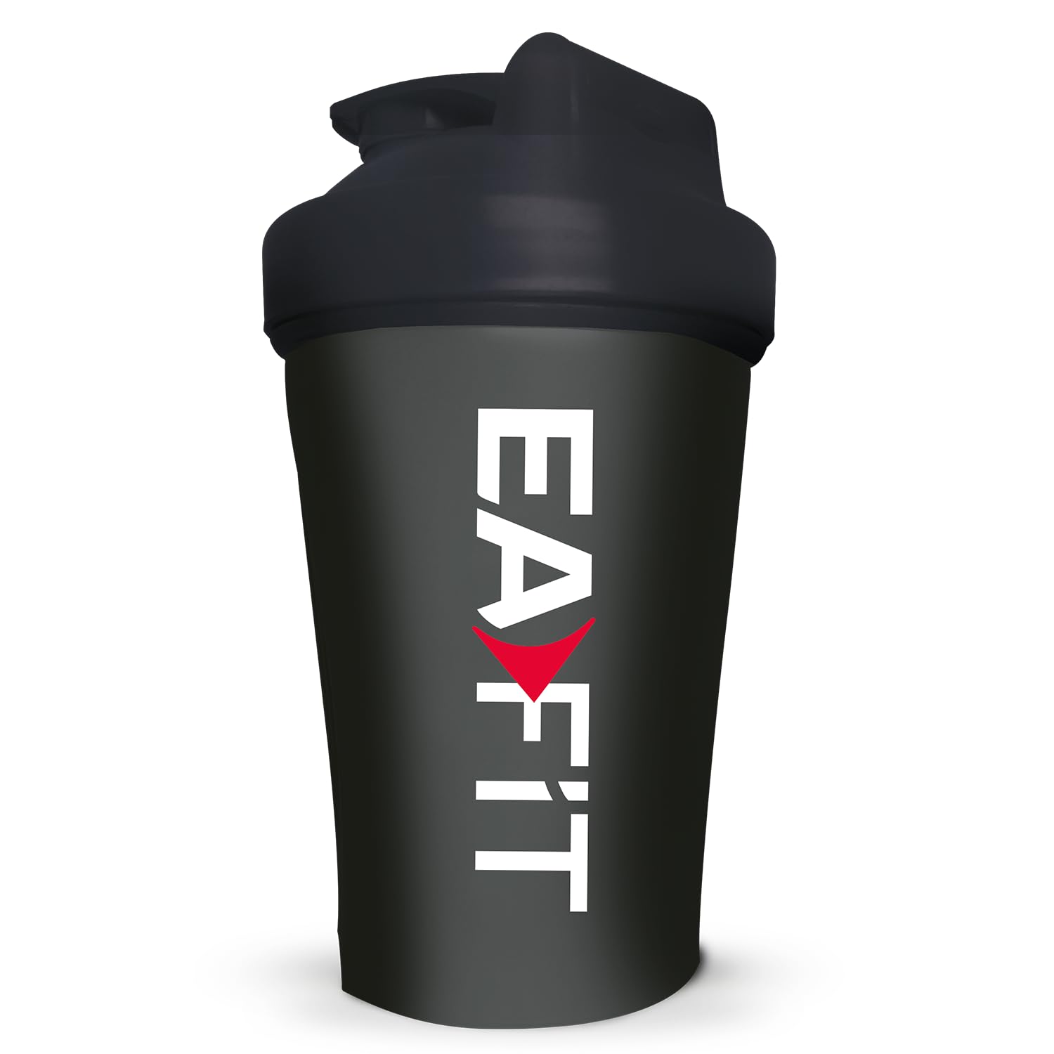 EAFIT Shaker Proteine 400 ml Nero Trasparente – Borraccia Graduata Senza BPA con Mixer in Acciaio – Per Whey Protein, Creatina, Pre Workout – Shaker Palestra Portatile Anti-Perdita per Sport e Fitness