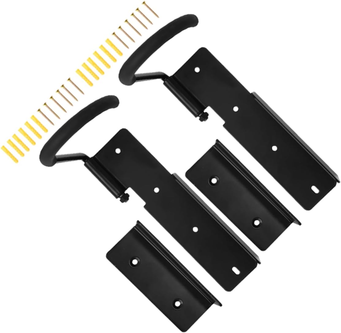 Balacoo 2Sets Wall Mounted Bicycle Rack Space Saving Bike Hanger for Garage Easy Installation Bike Wall Mount Bracket Supports Various Bike Types Includes Wall Fixing Accessories