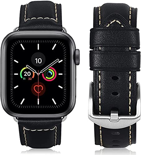Image of HUAFIY Compatible for Apple Watch Bands 42mm 44mm45mm46mm 49mm 38mm 40mm41mm, Genuine Leather Band Strap for iWatch Series 11 /10 /9 /8,7,6,5,4,3,2,1, Ultra3 2 1