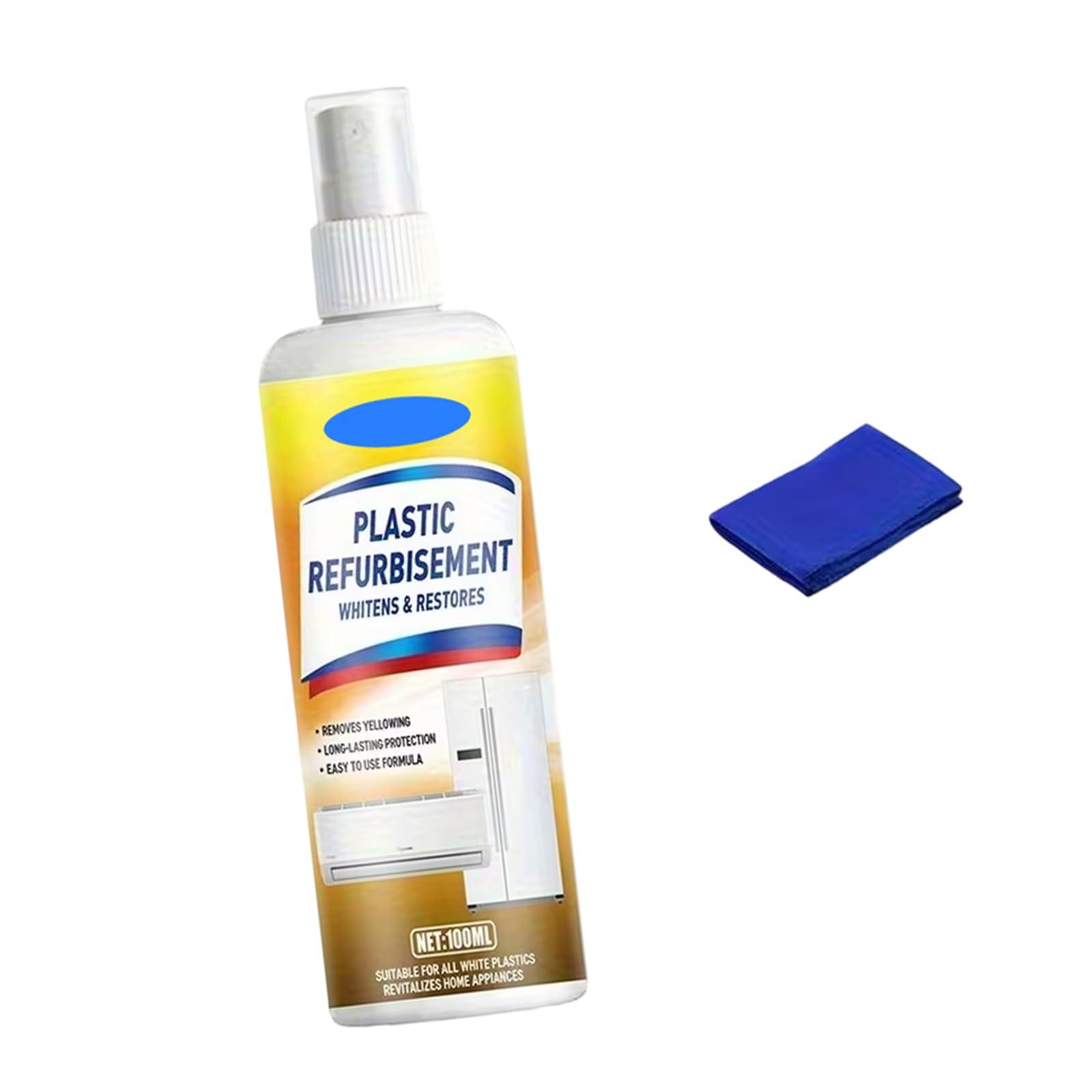 Kalttoy 100Ml Powerful Deyellowing Formulas Whitener Liquid For Household Items Works On Multiple Surfaces And Objects Bleaching Cleaner