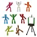 Zing Stikbot 8 Clear Pink/Orange/Clear/Blue/Light Green/Dark Green/Red/Brown and Green Tripod