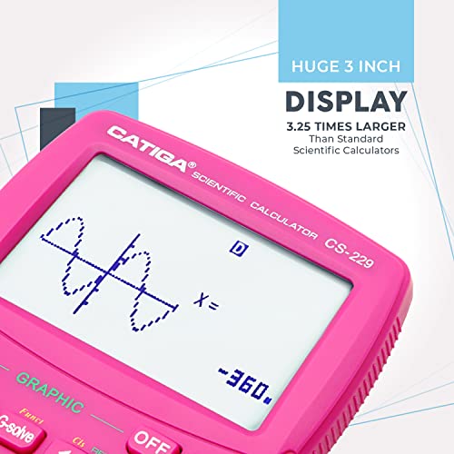 Scientific Calculator With Graphic Functions - Multiple Modes With Intuitive Interface - Perfect For Beginner And Advanced Courses, High School Or College #TOP5