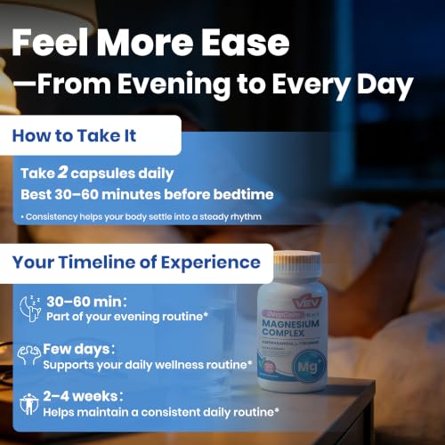 120-Count VEV DeepCalm 15-in-1 Magnesium Complex Capsules w/ Ashwagandha and L-Theanine 7.49 w/ S and S + Free + 50% Off Code LPW5FP69 - image 6