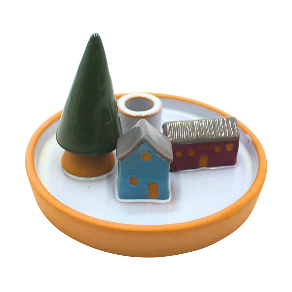 Assiette décorative bougeoir de Noël en céramique, le cadeau idéal pour les fêtes