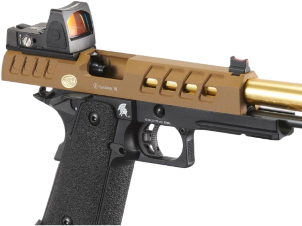 Lancer Tactical Heracles Hi-Capa Gas Blowback Airsoft Pistol with Reflex Red Dot