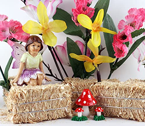 Meyer Imports Mini Hay Bales - Small - (Pack Of 100) Decorative Hay – For Craft/Dollhouse/Farm/Halloween/Table Decoration - 2.5 X 1 Inches Each #TOP4