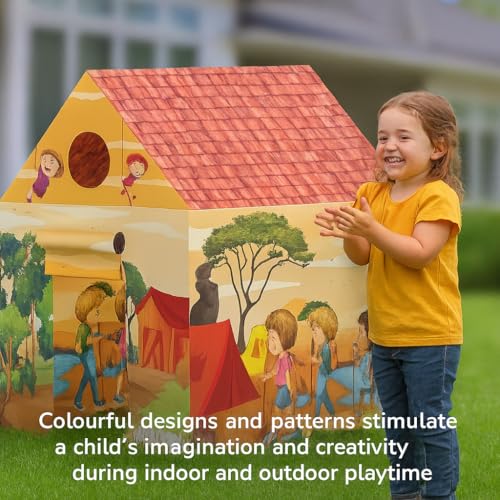 Image of MiniExplorer Jungle Trip Themed Play Tent House for Kids Toys for 2 3 5 6 to 8 Years Old Girls Boys|Water Repellent Big Size