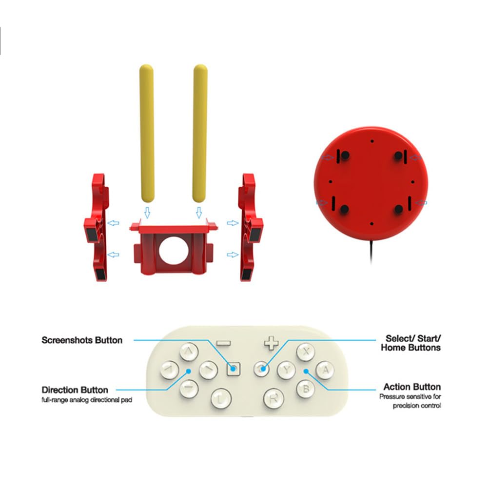 Kabelgebundene Taiko-Trommel mit Trommelstock-Spielmaschine, somatosensorische Trommel for Switch Taiko No Tatsujin