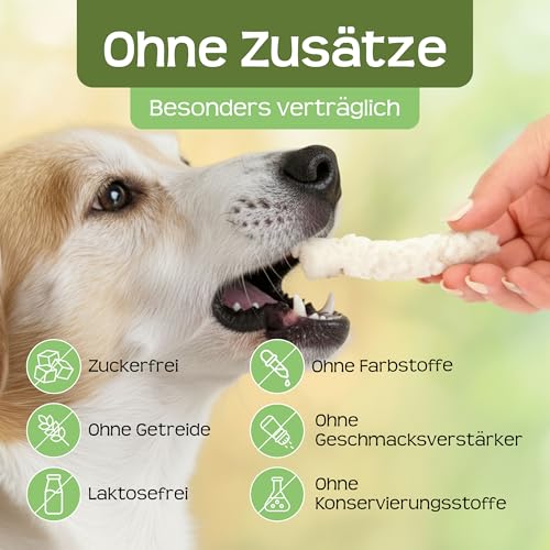 RAW Nature Kokos-Sticks Hundesnack | Zahnpflege Snack | Zahnpflege Hundeleckerlie | 100% Kokos | natürlich | ohne künstliche Zusätze (150 g)