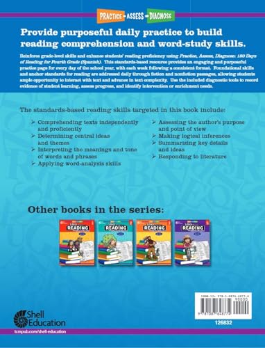 180 Days(tm): Reading for 4th Grade Spanish Practice Workbook for Classroom and Home, Cool and Fun Practice Created by Teachers (180 Days of Practice) (Spanish Edition) - Image 2