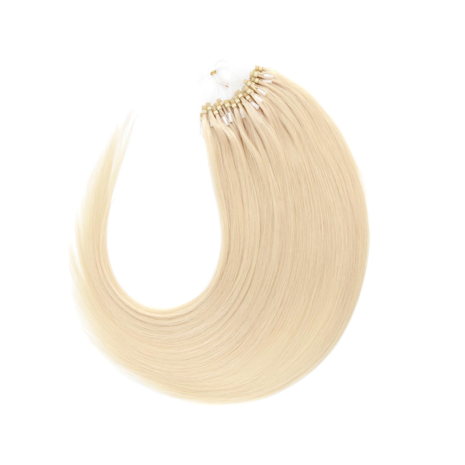 Extension Microring Capelli micro loop extension capelli 50g Extension Capelli Veri Microring (40cm #60 biondo platino)
