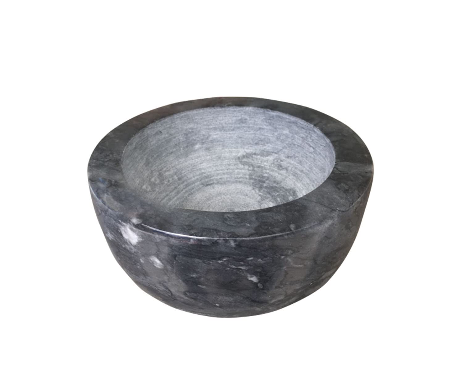 Yepmlrt Men's Black Marble Shaving Soap Bowl，Handcrafted Marble Later，Shaving Soap & Cream Bowl For ，Lather Mug With Interior Grooves Builds A Rich.