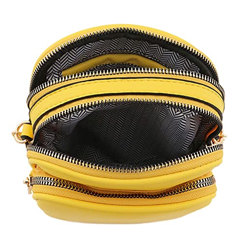 Image of FashionPuzzle Multi Pocket PU Leather Casual Medium Crossbody Bag with Adjustable Strap
