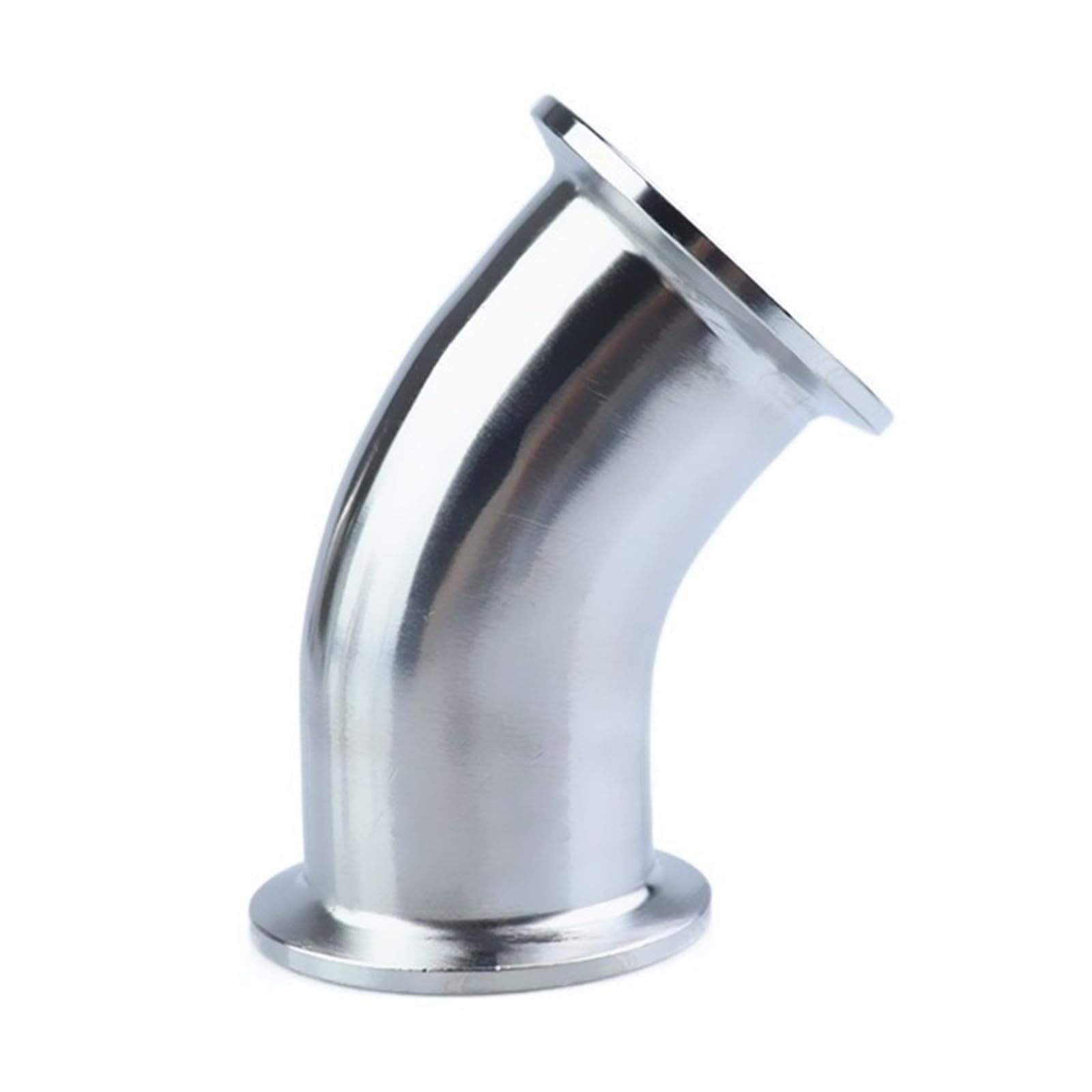 SAHUL 1pcs 304 Stainless Steel 45° Elbow Fitting - 19mm to 102mm OD Tri Clamp Ferrule - Homebrew & Industrial Use(102mm x ferrule 119)