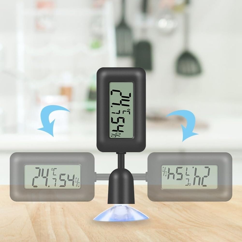 Mini termometro digitale for interni, misuratore di temperatura e umidità for terrari, accessori for rettili, humidor, termostato for rettili