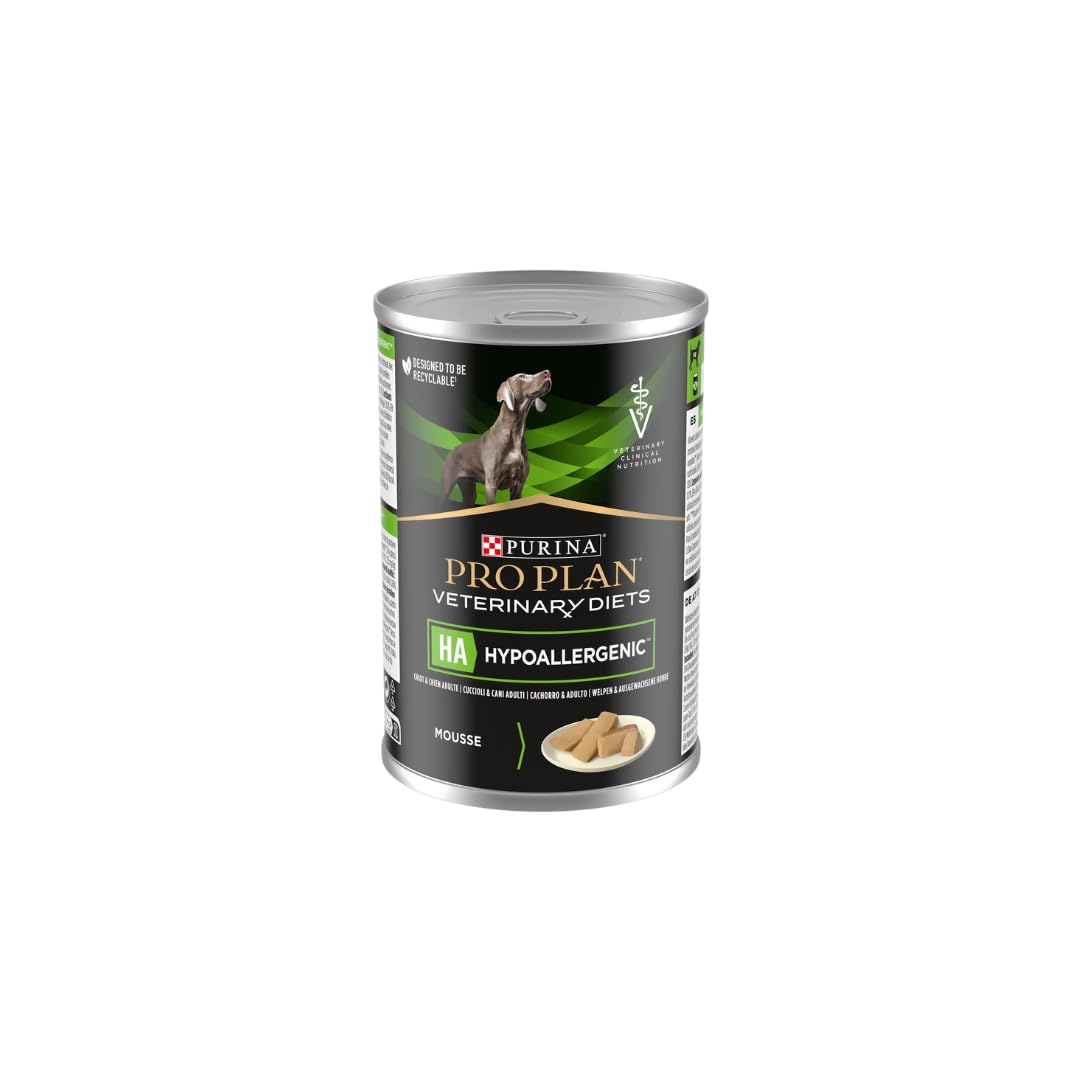 PURINA PRO PLAN Veterinary Diets HA Hypoallergenic | 12er Pack | 12 x 400 g  | Dit-Alleinfuttermittel fr Welpen & Hunde | Omega-3 : Amazon.de: Haustier