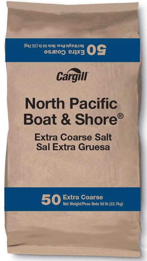 Cargill North Pacific Boat and Shore Extra Coarse Salt, 50 Pound - 1 each.