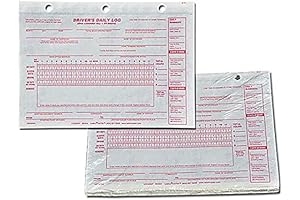 SafeTruck Driver Daily Log Pages 100 Pack