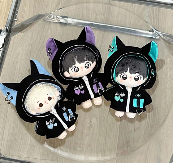 Amazon.co.jp: [Dokuichigo]ぬい服 10cm 猫耳フードパーカー