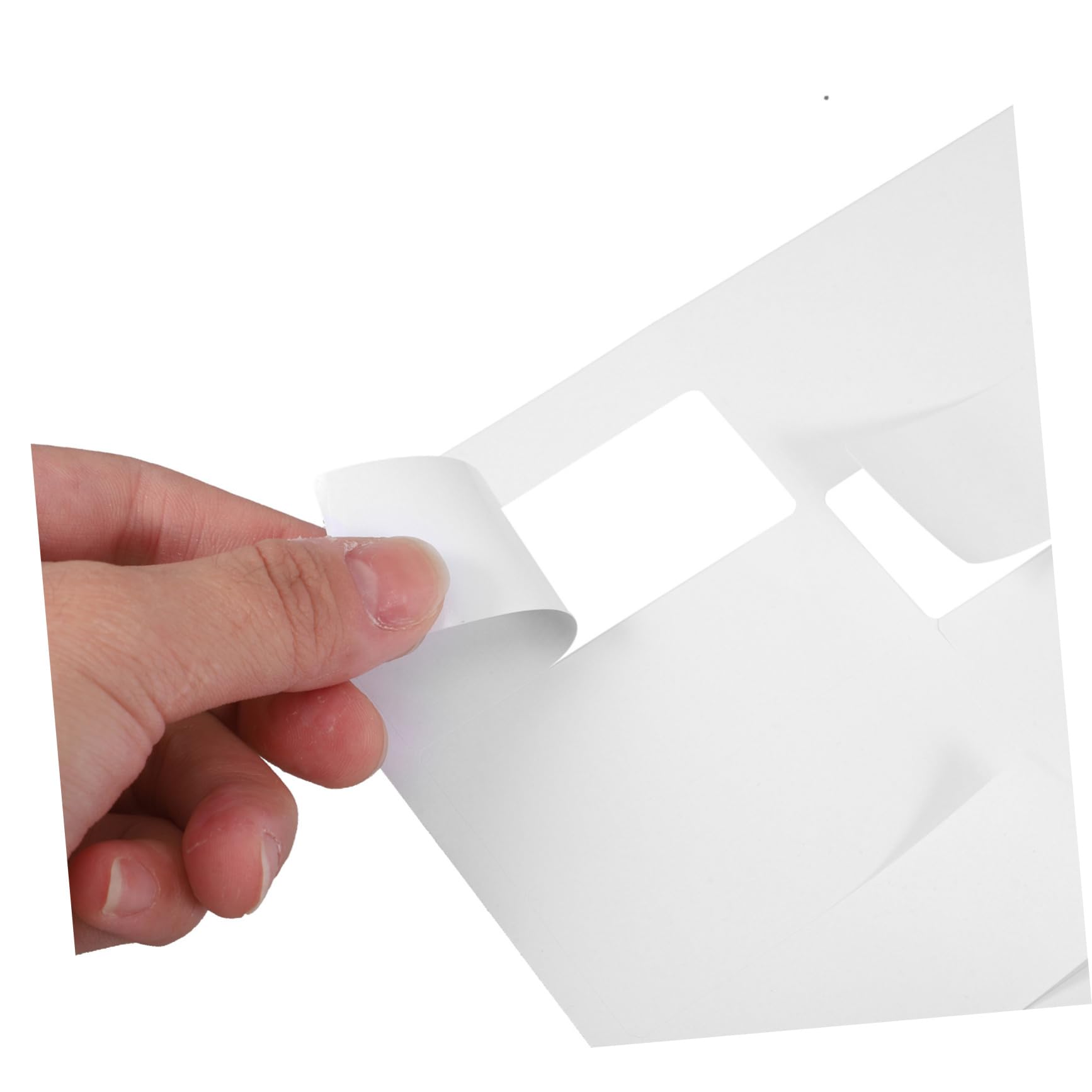 Uonlytech 100pezzi Etichette Adesive Stampabili Piccole per Spedizione per Indirizzi Etichette Ufficio Buste Contenitore Cartella Fornitura Reso