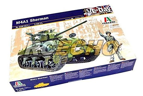 Kit Maquette M4A1 Sherman Italeri 1/35 modélisme militaire char américain 225