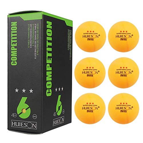 KERALI Pelotas de ping pong, 3, 6 unidades, 3 pelotas de tenis de mesa, pelotas de tenis de mesa profesionales con rebote y giro constantes, pelotas de ping pong para tenis de mesa en interiores y