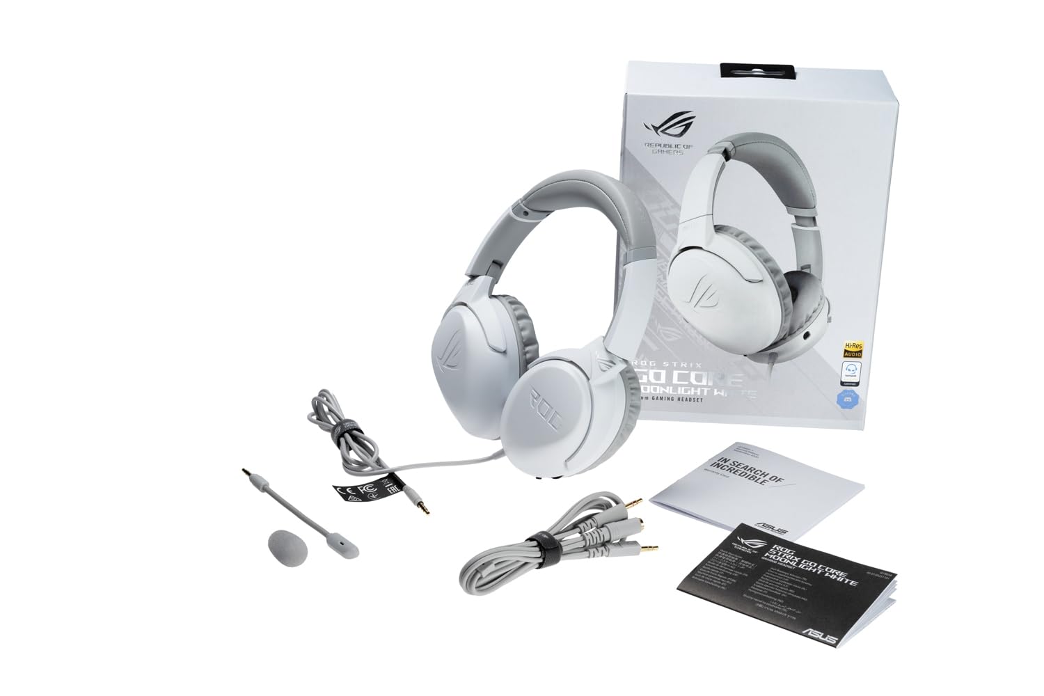 ASUS ROG Strix Go Core Moonlight White Gaming Headset 3,5mm