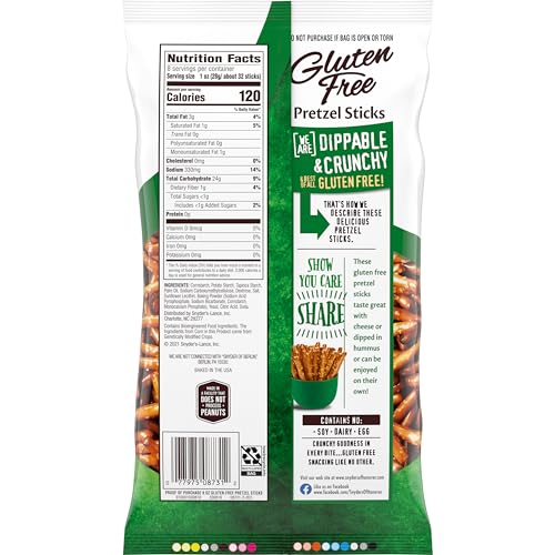 Image of Snyder's of Hanover Pretzels, Gluten Free Pretzel Sticks, 8 Oz (Pack of 12)