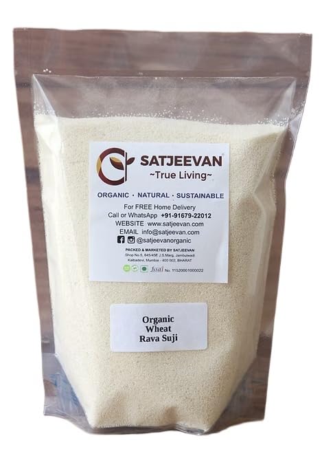 SATJEEVAN ORGANIC -Wheat Rava Suji 500gm