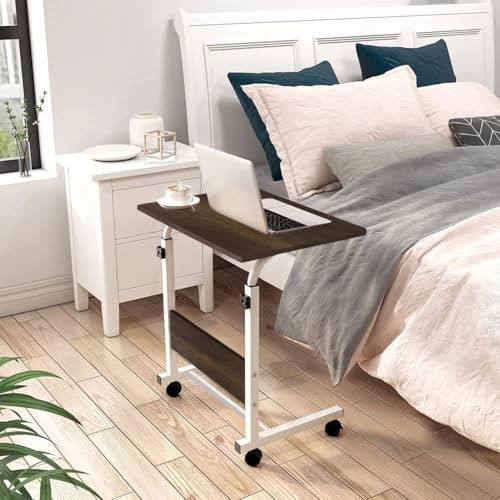 Torche Multipurpose Height Adjustable Movable Table for Computer & Laptop Table with Wheels (Big-Exotic Oak) - Image 3