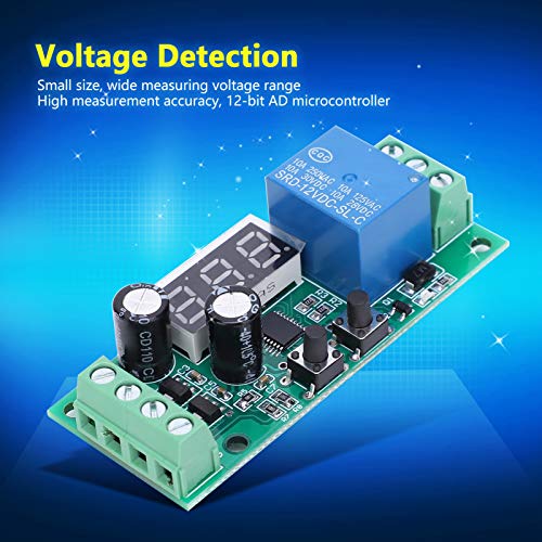 Module de détection de tension DC0-55V avec affichage numérique et relais de commutation - 7