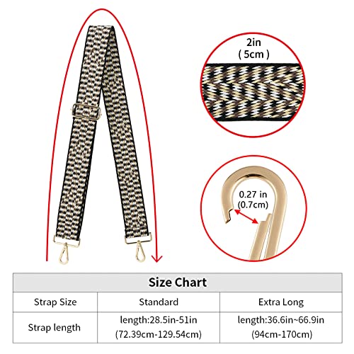 Image of ZOOEASS Wide Shoulder Strap Adjustable Replacement Belt Crossbody Canvas Bag Handbag