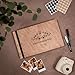 Enjoy The Wood Personalized Wooden Photo Album with Engraving - Handmade Scrapbook Album - Custom Memory Book for Wedding, Family & Special Moments - Photo Book Best Gift for Couple (Branches)