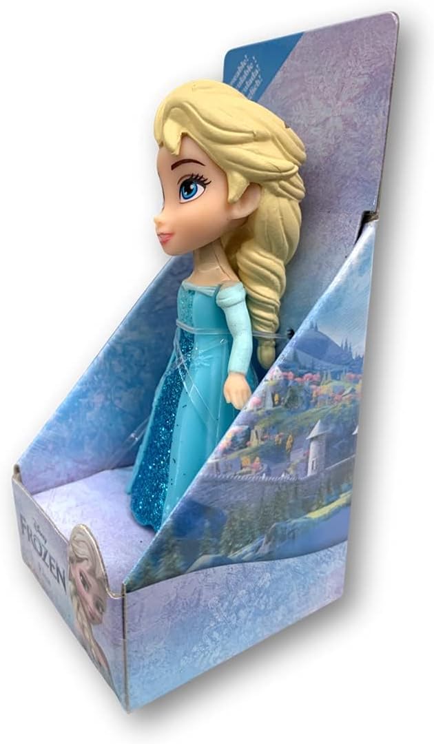Amarina Packed in Clear Box for Gift Frozen Mini Poseable 3.5'' Doll Choose from All 14 Style Frozen Characters (ELSA Aqua)
