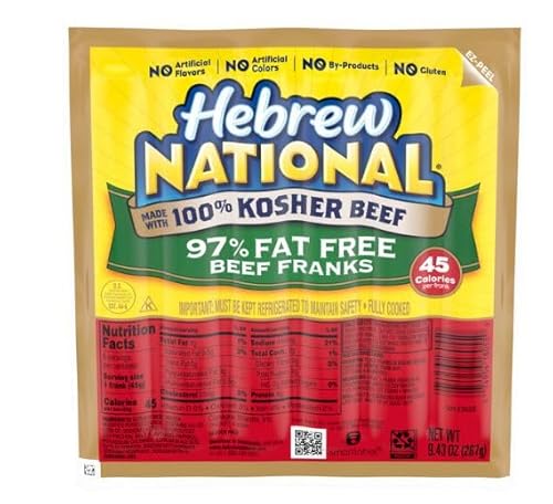 Hebrew National 97% Fat Free Beef Franks, 3 Pack