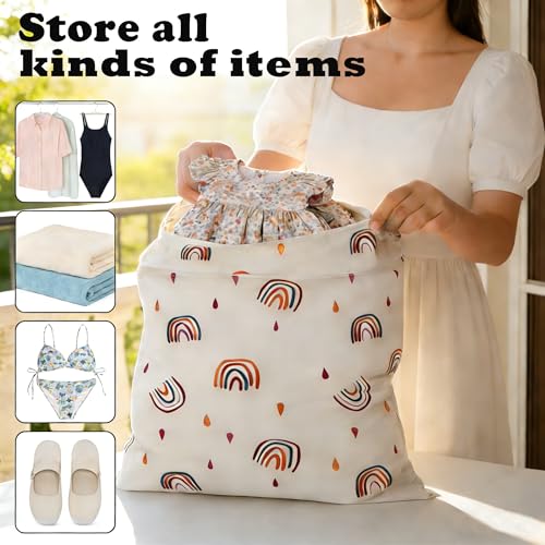 Wäschesack, 2 Pack Wasserdichte Reise Wäschebeutel, Schmutzwäschebeutel, 58 x 46cm Nassbeutel, Laundry bag, Wäsche Aufbewahrungstasche für Reisen, Schwimmen und Bewegung
