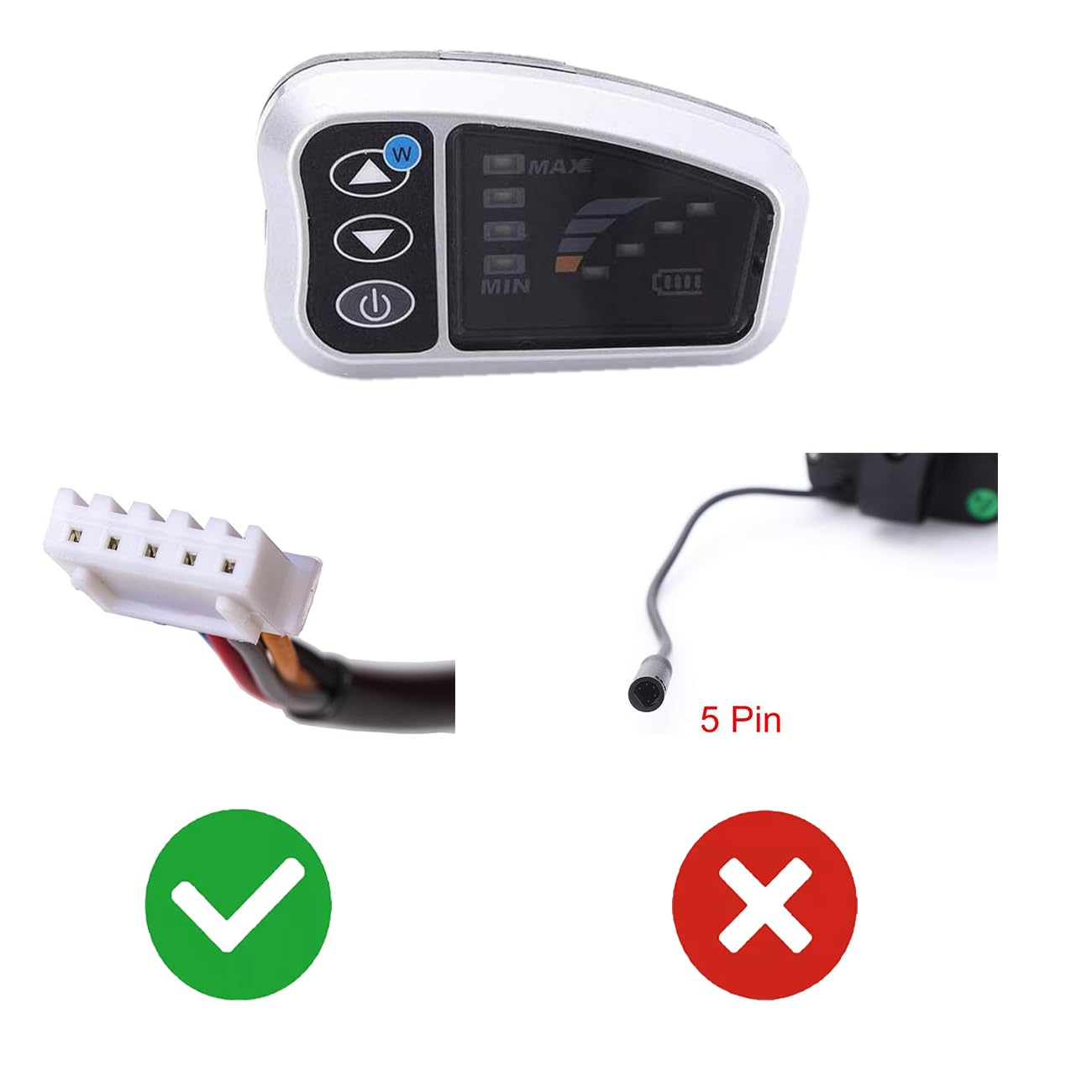 Tianneng LED4 Display für E-Bike Pedelec 24V/36V 250W Mifa Cyco Curtis Vaun Zündapp Bildschirm für die Geschwindigkeitssteuerung