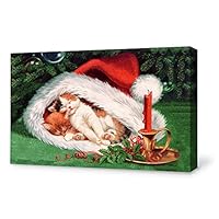 Canvas Wall Art Merry Christmas Canvas Prints Home Artwork Decoration for Living Room,Bedroom - 12x18 inches