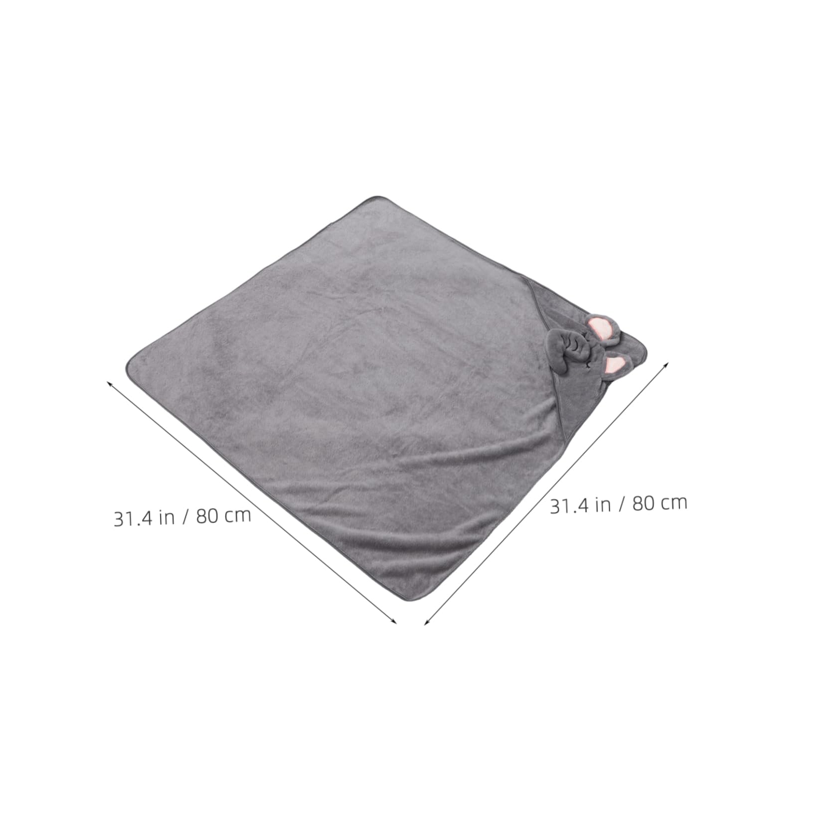 STOBAZA 2pcs Baby Bath Towels: with Hood Toddler Hooded Towels Cute Animal Embroidery Large Size for Boys and Girls for Bath Time Quick Dry